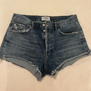 Agolde Parker Denim Cut Off Shorts